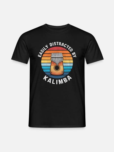 Idiophon Kalimba Geschenk - Männer T-Shirt - Schwarz