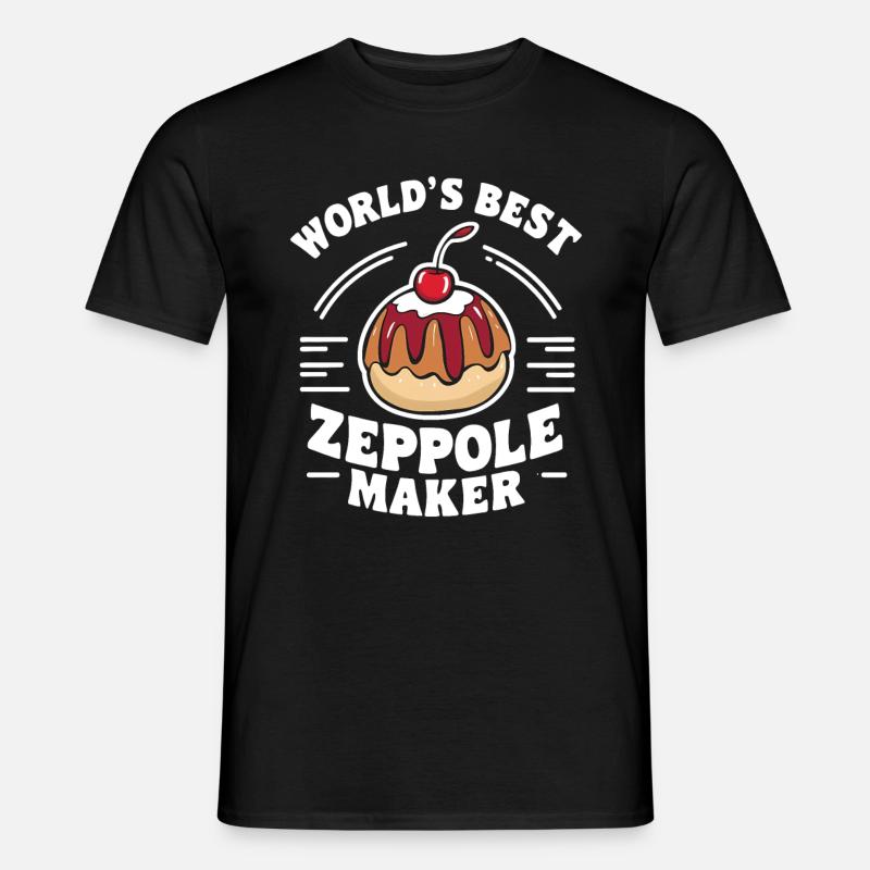 Zeppole Gebäck Geschenk - Männer T-Shirt - Schwarz