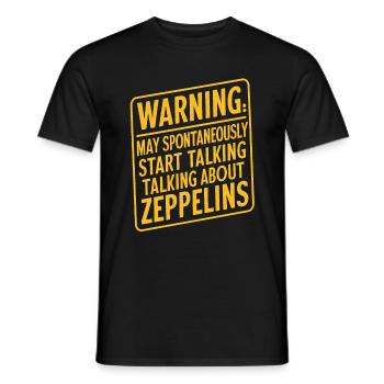 Luftschiff Zeppelin Geschenk - Männer T-Shirt - Schwarz - Vorne - AI Model Male 178 light (178cm)