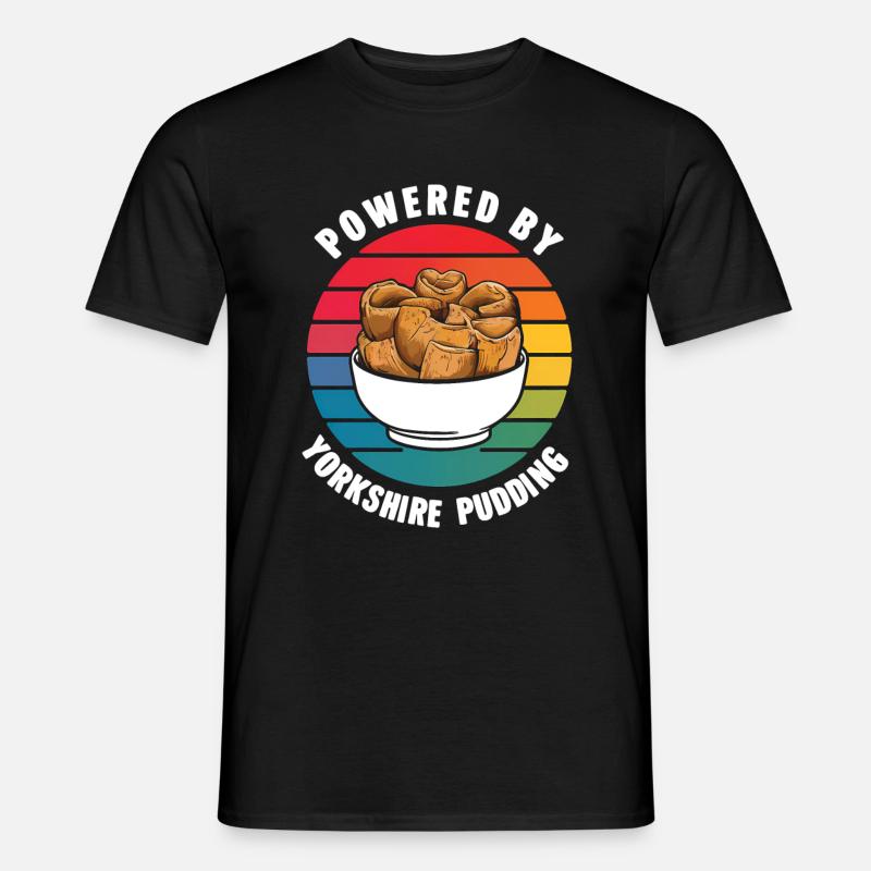Yorkshire Pudding Geschenk - Männer T-Shirt - Schwarz
