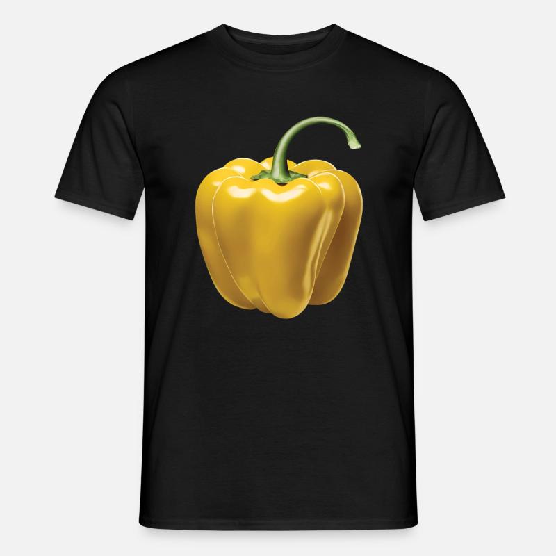 Paprika Geschenk - Männer T-Shirt - Schwarz