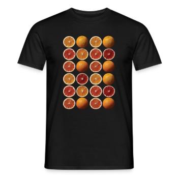 Lustiges Orangenfrucht Geschenk - Männer T-Shirt - Schwarz - Vorne - AI Model Male 178 light (178cm)
