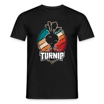 Vintage Rübe liebt Rübe Geschenk - Männer T-Shirt - Schwarz - Vorne - AI Model Male 178 light (178cm)