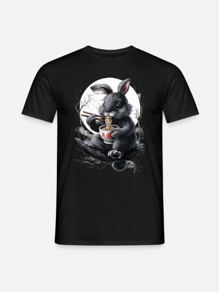 Hase - Männer T-Shirt - Schwarz