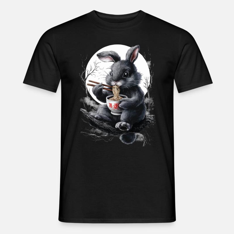 Hase - Männer T-Shirt - Schwarz