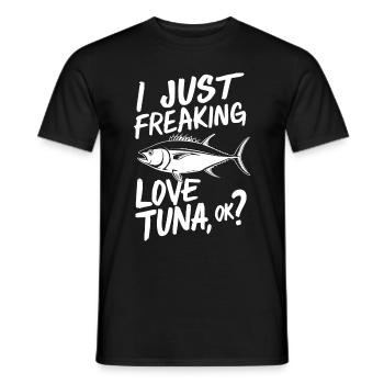 Thunfisch - Männer T-Shirt - Schwarz - Vorne - AI Model Male 178 light (178cm)