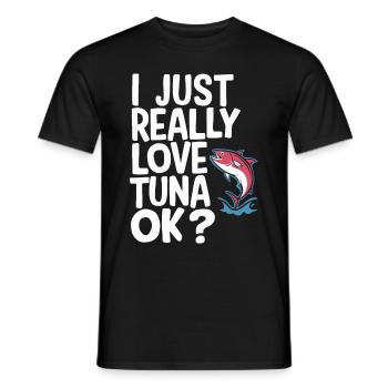 Thunfisch - Männer T-Shirt - Schwarz - Vorne - AI Model Male 178 light (178cm)