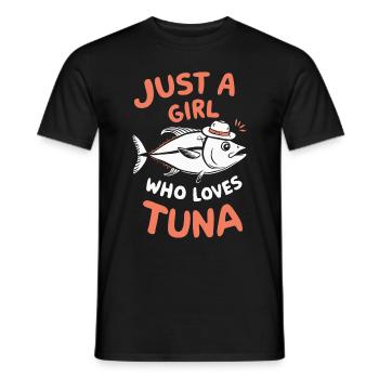 Thunfisch - Männer T-Shirt - Schwarz - Vorne - AI Model Male 178 light (178cm)
