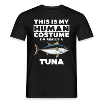 Thunfisch - Männer T-Shirt - Schwarz - Vorne - AI Model Male 178 light (178cm)