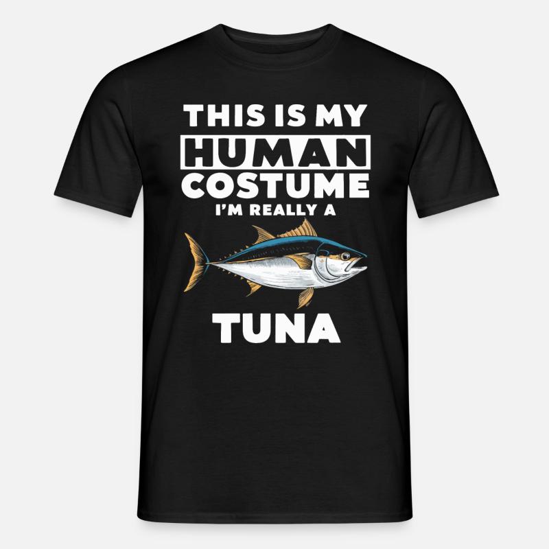 Thunfisch - Männer T-Shirt - Schwarz