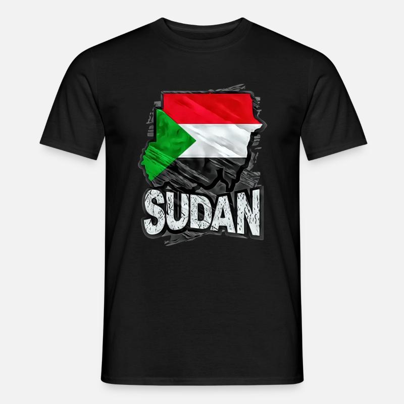 Sudan - Männer T-Shirt - Schwarz