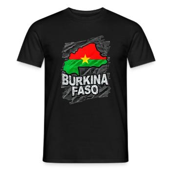 Burkina Faso - Men's T-Shirt - black - Front - AI Model Male 178 light (178cm)