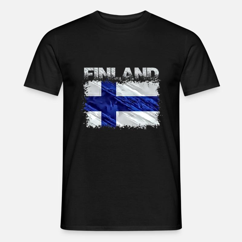 Finnland - Männer T-Shirt - Schwarz