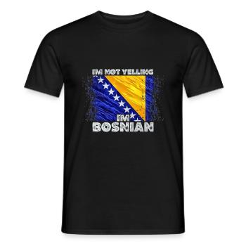 Bosnia and Herzegovina - Men's T-Shirt - black - Front - AI Model Male 178 light (178cm)