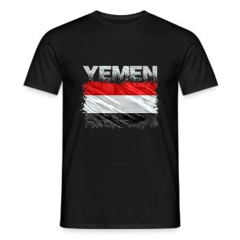 Jemen - Männer T-Shirt - Schwarz - Vorne - AI Model Male 178 light (178cm)