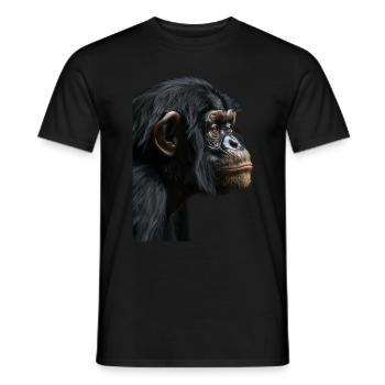 Bonobo - Men's T-Shirt - black - Front - AI Model Male 178 light (178cm)