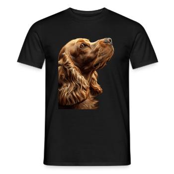 Cocker Spaniel - T-shirt homme - noir - Devant - AI Model Male 178 light (178cm)