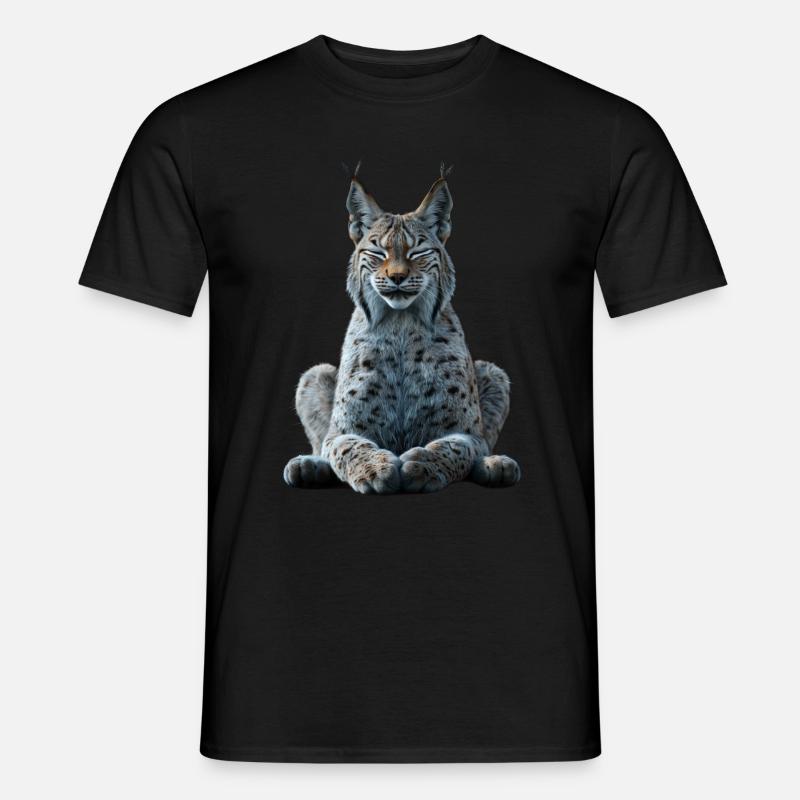 Ryś - T-shirt męski - czarny