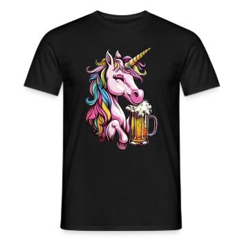 Licorne - T-shirt homme - noir - Devant - AI Model Male 178 light (178cm)
