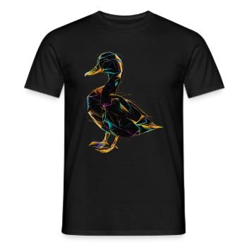 Duck - Men's T-Shirt - black - Front - AI Model Male 178 light (178cm)