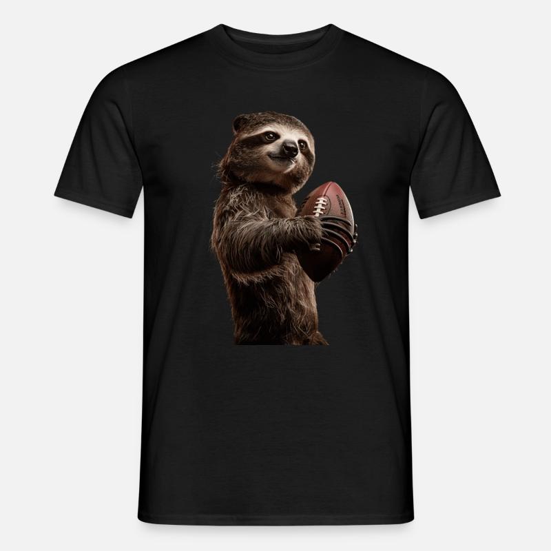 Faultier - Männer T-Shirt - Schwarz
