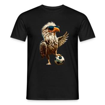 Eagle - Men's T-Shirt - black - Front - AI Model Male 178 light (178cm)