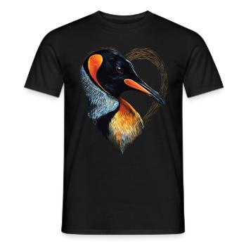 Penguin - Men's T-Shirt - black - Front - AI Model Male 178 light (178cm)