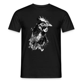 Chicken - Men's T-Shirt - black - Front - AI Model Male 178 light (178cm)