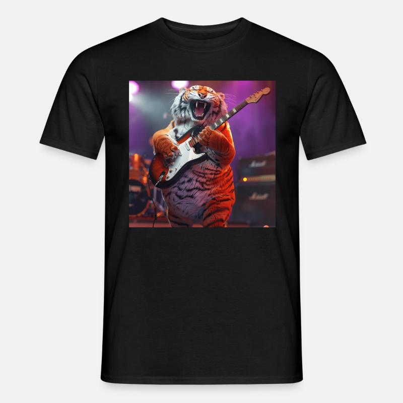 Tiger - Männer T-Shirt - Schwarz