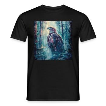 Eagle - Men's T-Shirt - black - Front - AI Model Male 178 light (178cm)