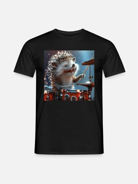 Hedgehog - Men's T-Shirt - black