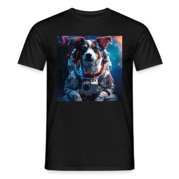 Chien - T-shirt homme - noir - Devant - AI Model Male 178 light (178cm)