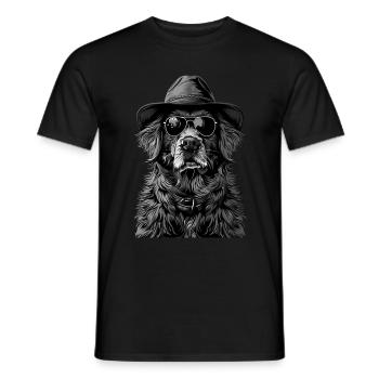 Chien - T-shirt homme - noir - Devant - AI Model Male 178 light (178cm)