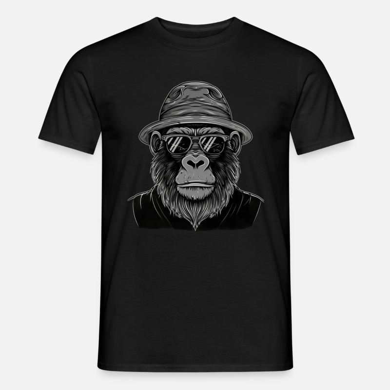 Gorilla - Männer T-Shirt - Schwarz