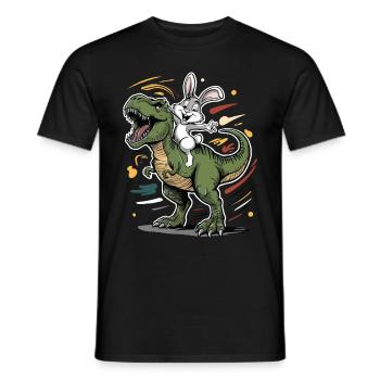 Kaninchen - Männer T-Shirt - Schwarz - Vorne - AI Model Male 178 light (178cm)