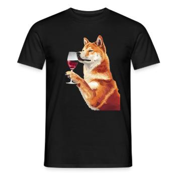 Akita - T-shirt homme - noir - Devant - AI Model Male 178 light (178cm)