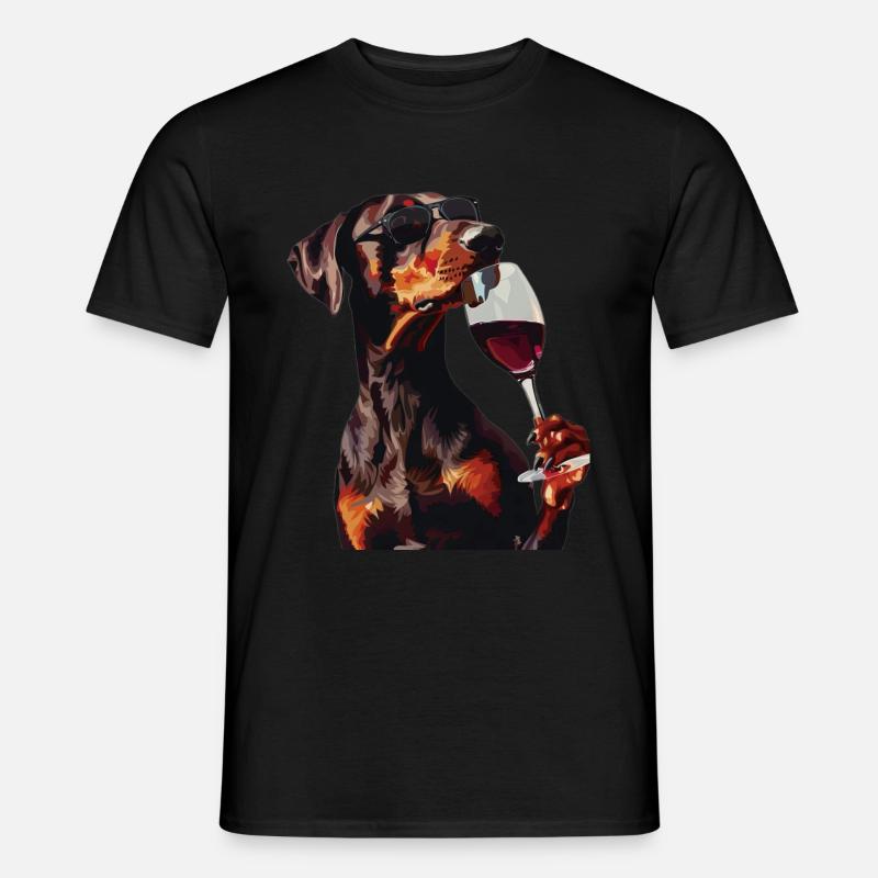 Dobermann - Männer T-Shirt - Schwarz