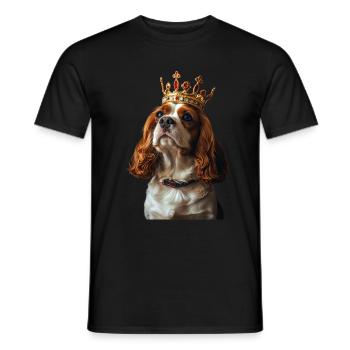 Cavalier King Charles Spaniel - Männer T-Shirt - Schwarz - Vorne - AI Model Male 178 light (178cm)