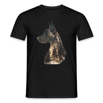 Great Dane - Men's T-Shirt - black - Front - AI Model Male 178 light (178cm)