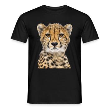 Guépard - T-shirt homme - noir - Devant - AI Model Male 178 light (178cm)