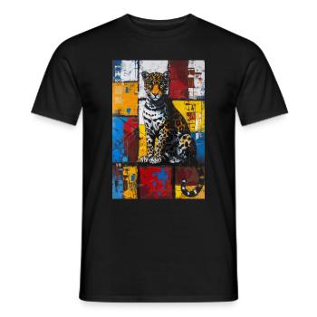 Jaguar - T-shirt homme - noir - Devant - AI Model Male 178 light (178cm)