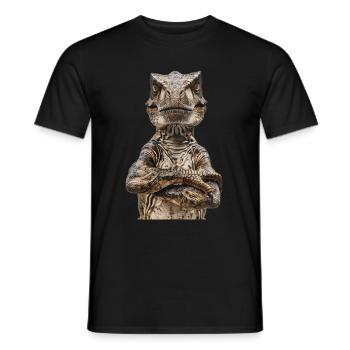 T-Rex - Men's T-Shirt - black - Front - AI Model Male 178 light (178cm)