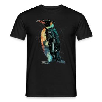 Penguin - Men's T-Shirt - black - Front - AI Model Male 178 light (178cm)