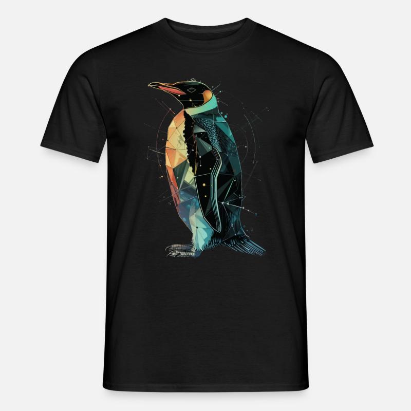 Pinguin - Männer T-Shirt - Schwarz
