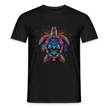 Tortue - T-shirt homme - noir - Devant - AI Model Male 178 light (178cm)