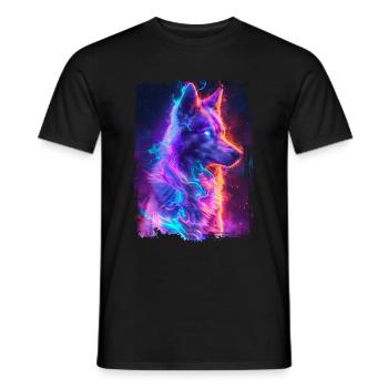 Chien - T-shirt homme - noir - Devant - AI Model Male 178 light (178cm)
