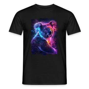 Koala - Men's T-Shirt - black - Front - AI Model Male 178 light (178cm)