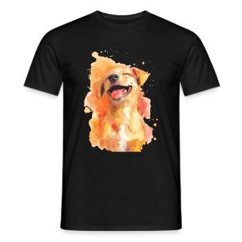 Chien - T-shirt homme - noir - Devant - AI Model Male 178 light (178cm)