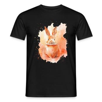 Kaninchen - Männer T-Shirt - Schwarz - Vorne - AI Model Male 178 light (178cm)