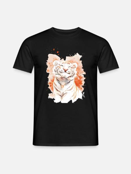 White Tiger - Men's T-Shirt - black